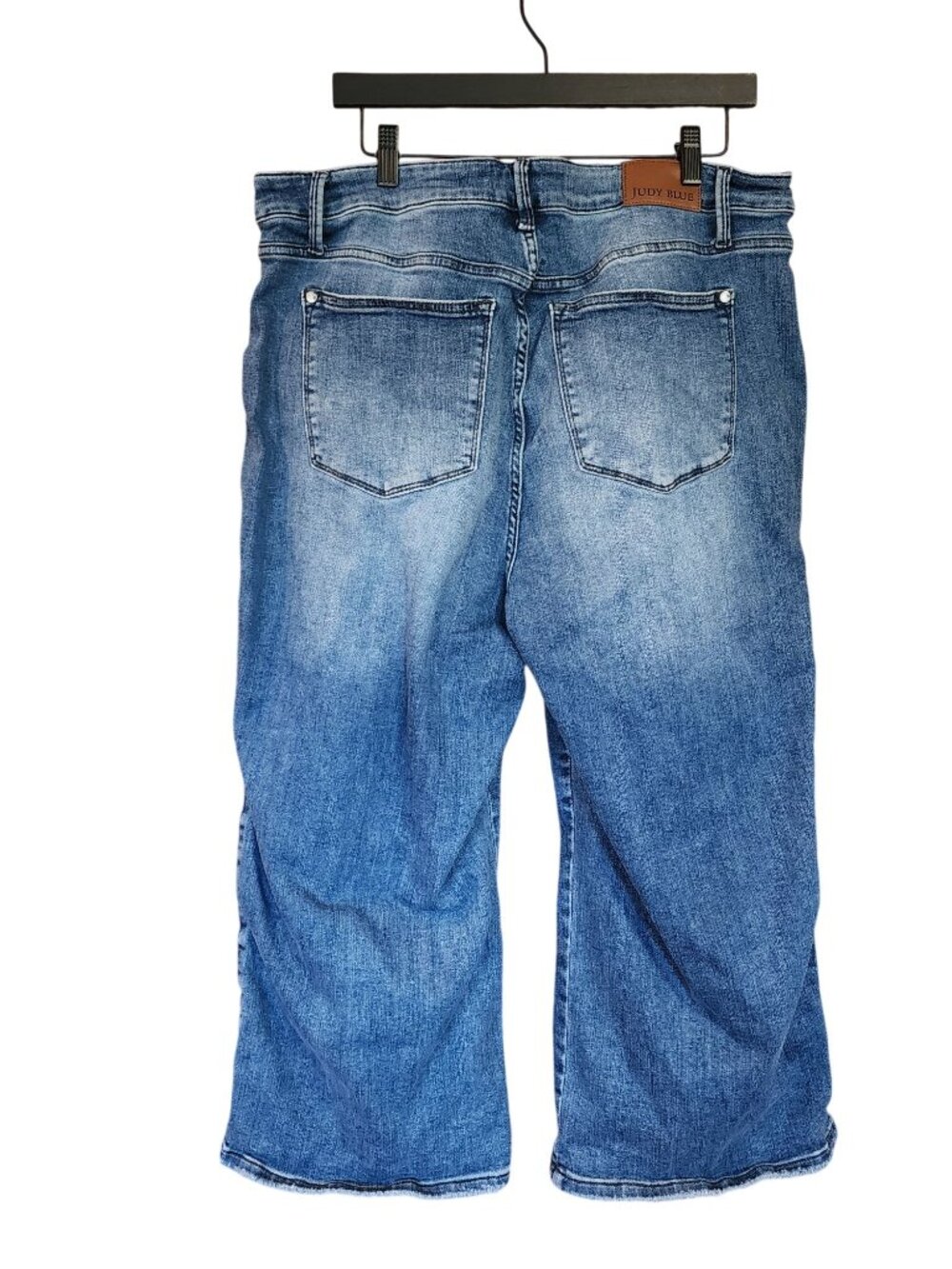 Judy Blue braided side detail wide leg crop jeans Womens size 18 / 20 - Picture 2 of 4